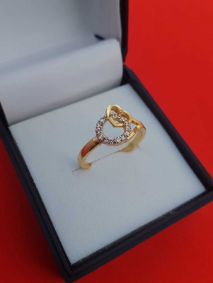 VIYAN VIYAN FASHION Alloy Diamond Gold Plated Ring