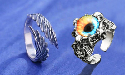 Syfer Stainless Steel Silver Plated Ring