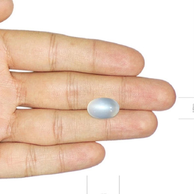 VishvMa 4.00 Ratti Natural Milky Moonstone Gemstone for Men and Women Moonstone Stone Moonstone Ring