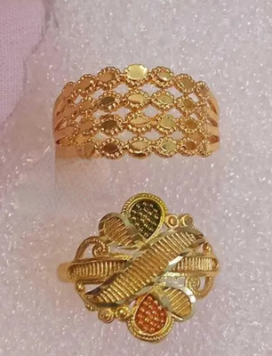 Shree shyam shopee Gold plated rings Alloy Gold Plated Ring Set