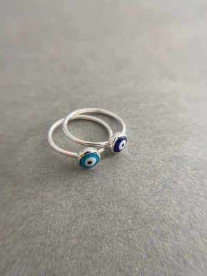 Chopra Gems & Jewellery Evil eye Stone Ring Natural Protection For Men's,Women's,Children's Nazar Battu Brass Ring