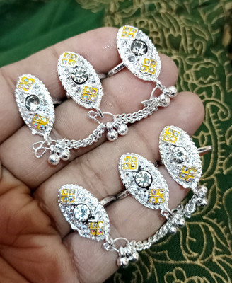Siya Creation Siya Creation chain bichiya toering Alloy Toe Anklet Alloy Toe Ring Set