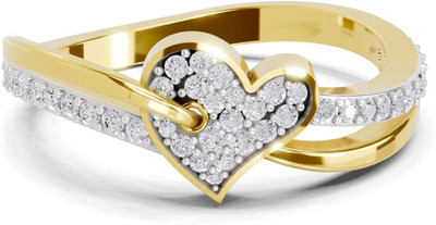 Sparq Certified Lab Grown Diamond & BIS Hallmark Gold Plated Sterling Silver Gold Plated Ring