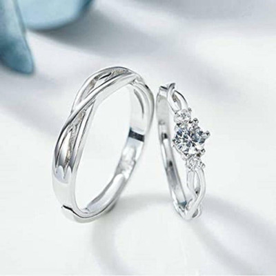 Inori Stainless Steel Silver Plated Ring