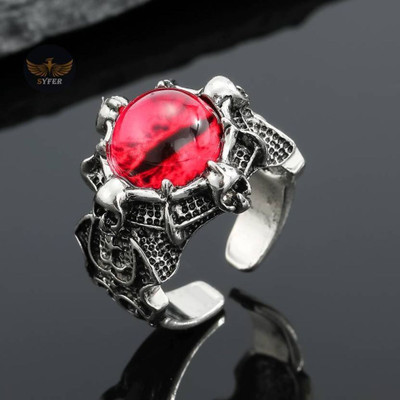 Deevora Ring for Women, RIng for Men, Ring for Girl, RIng for Boy Daily/Work Wear RIng Stainless Steel Silver Plated Ring Set