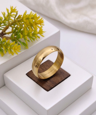 MAME CREATION Stainless Steel Gold Plated Ring