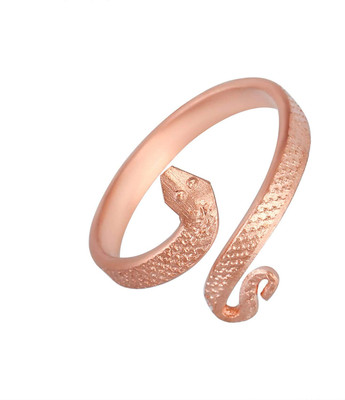 ADF ADF-Pure Copper Snake Kaal Sarp Dosh Adjustable Ring Men/Women. Copper Copper Plated Ring