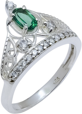 anika jewellers Green Topaz Gemstone 925 Sterling Silver Ring For Her Sr-151 Sterling Silver Ring