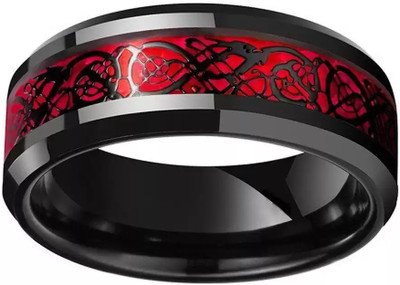 Lila Dragon Black Blue Gold Silver Red Finger Ring - Thumb Ring Valentine gift Stainless Steel Titanium Plated Ring