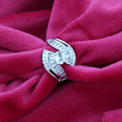Bhagya Lakshmi step Alloy Silver Plated Ring