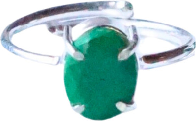 Maitri Export Stone Crystal Rhodium Plated Ring