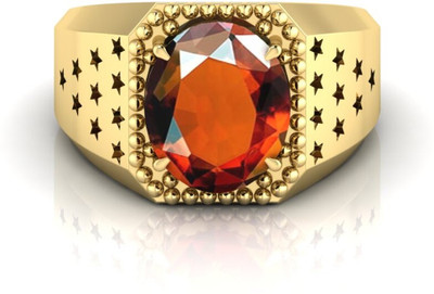 TODANI JEMS Natural 9.25 Ratti Gomed Gemstone Adjustable Ring With Lab CertificateF Stone Garnet Ring