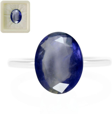 CaratYogi Certified Natural Iolite Gemstone 8.41 Carat 9.25 Ratti Oval Shape for Stone Neeli Lolite Ring