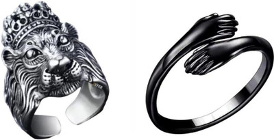 White Chimes Women Ring (Pack of 3) Alloy Ring