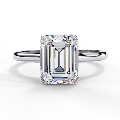 KUBER GEMS AND JEWEL 925 Sterling Silver CZ Ring for Women | Rhodium Plated Tarnish Free | Silver Cubic Zirconia Rhodium Plated Ring