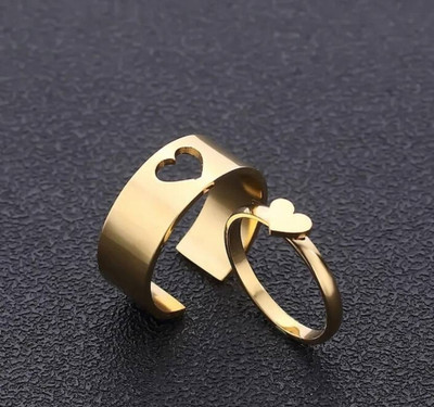 Inori Alloy Gold Plated Chain Ring Alloy Silver Plated Ring