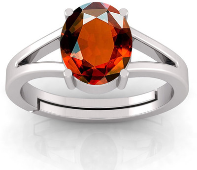 TODANI JEMS Metal Garnet Silver Plated Ring
