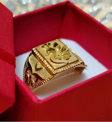 Shree shyam shopee Peacock design mens ring Alloy Gold Plated Ring