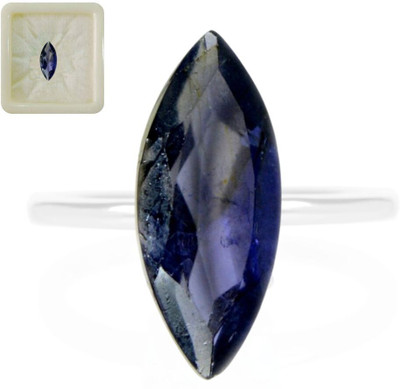 CaratYogi Certified Natural Iolite Gemstone 8.41 Carat 9.25 Ratti Marquise Shape for Stone Neeli Lolite Ring