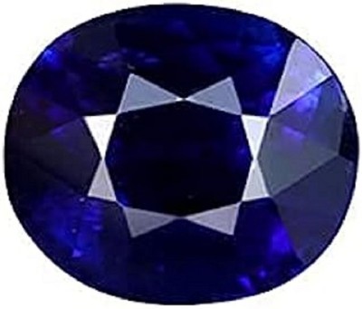 SIDHGEMS 7.25 Ratti 6.45 Carat Blue Sapphire (NEELAM/NILAM Stone) Brass Sapphire Ring