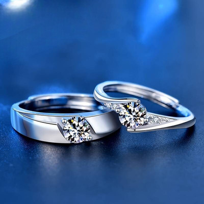 Rgulus Couple Ring | Rings For Women | Fashion Ring | Rings For Couples Alloy Rhodium Plated Ring