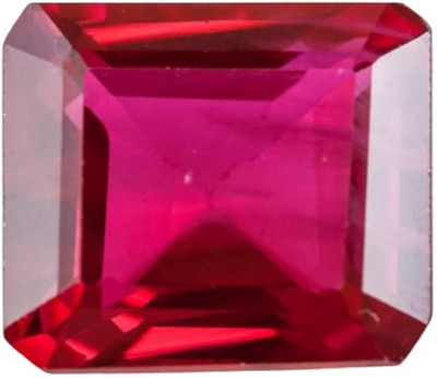 VishvMa Burma Ruby Manik Gemstone 3.00 Ratti with Lab Report & Guarantee Certificate Stone Ruby Ring