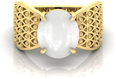 TODANI JEMS Stone Moonstone Brass Plated Ring