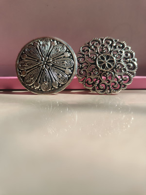 MIRA JEWELS oxidized unique design rings with detailed carving Alloy Ring