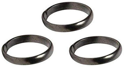 Neerajyoti Black Horse Shoe Ring Shani Dosh Niwaran Kale Ghode ki Naal Ka Challa pack of 3 Metal Ring