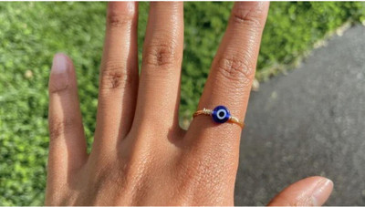 Pranjal Gems Evil Eye Brass Ring