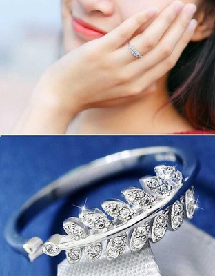 dhyanicreation Alloy Silver Plated Ring