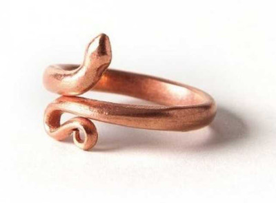 SEN ENTERPRISE Art & Tarrot Copper Snake Ring / Copper Snake Ring / Tamba Snake Ring / Snake Ring Copper Ring