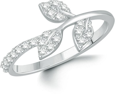 VIGHNAHARTA cz alloy Rhodium plated Valentine Ring for women and Girls [VFJ1700FRR15] Brass Cubic Zirconia Rhodium Plated Ring