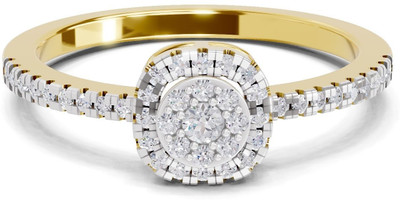 Sparq Certified Lab Grown Diamond & BIS Hallmark Gold Plated Sterling Silver Gold Plated Ring