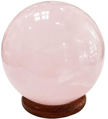 Pan mac Rose Quartz Crystal Sphere Ball for Home Decor Items 50-100 Gm | Feng Gemstone Stone Quartz Ring