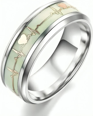 Rockjon Stainless Steel Rhodium Plated Ring