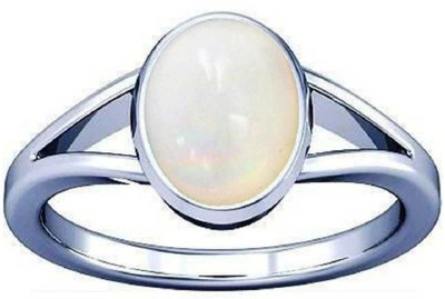 RSPR Stone Opal Silver Plated Ring