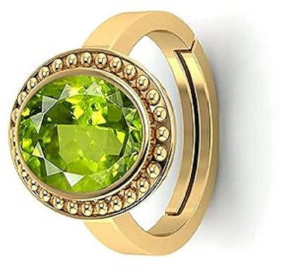 APSLOOSE Brass Peridot Gold Plated Ring