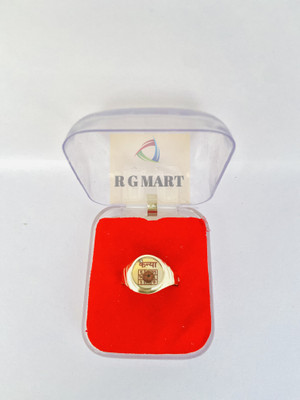R G MART Brass Gold Plated Ring