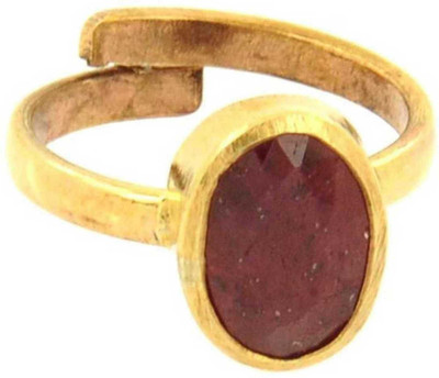 Shopping Store Ruby (Manik)Panchdhatu ADJUSTABLE 5.25 Ratt Ring For Men Alloy Ruby Stone Ruby Ring