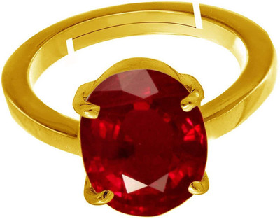 PR CREATION Sawariya Gem and Rudraksh 5 Carat A+ Quality Natural Ruby Manik Gemstone Ring Copper Ruby Copper Plated Ring PR CREATION Sawariya Gem and Rudraksh 5 Carat A+ Quality Natural Ruby Manik Gemstone Ring Copper Ruby Copper Plated Ring