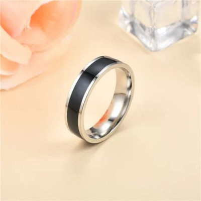MEENAZ rings for men gents love design party propose proposal lovers valentine thumb Alloy, Steel, Metal, Tungsten, Stainless Steel Rhodium, Titanium, Black Silver Plated Ring