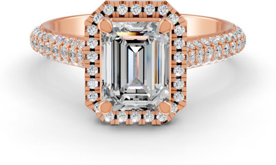 forever jewels Sterling Silver Moissanite Sterling Silver Plated Ring