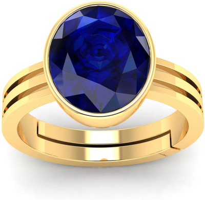 GenZcomplex Alloy Sapphire Gold Plated Ring