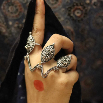 SHURUCHI CREATION Alloy Chain Ring - Multi Finger