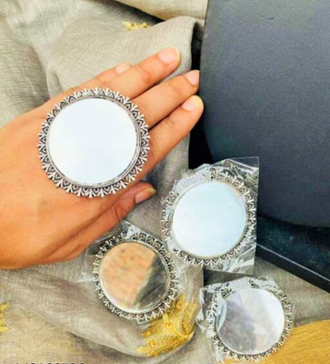SPARKLIZA Alloy Silver Plated Ring Set