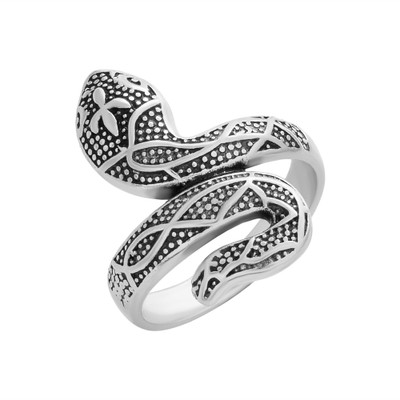 Zumrut Retro Vintage Snake Ring Reptile Adjustable Open Finger Stylish Thumb Rings Brass Ring