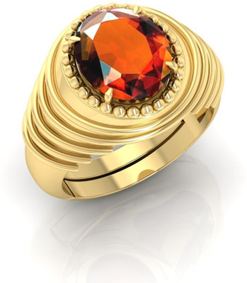 TODANI JEMS Metal Garnet Gold Plated Ring