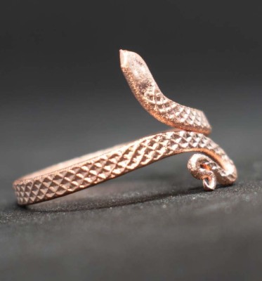 jaisakshi Copper Religious Sarp Bholenath Snake Ring For Unisex Copper Ring