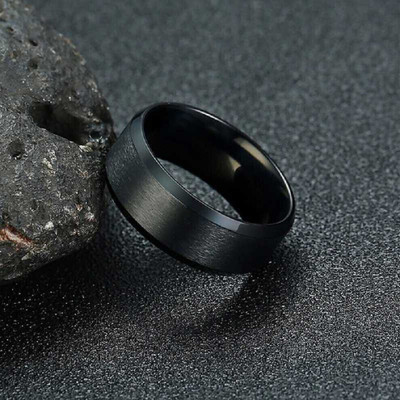 Crazy Fashion Stainless Steel Titanium Plated Ring Stainless Steel Titanium Plated Ring
